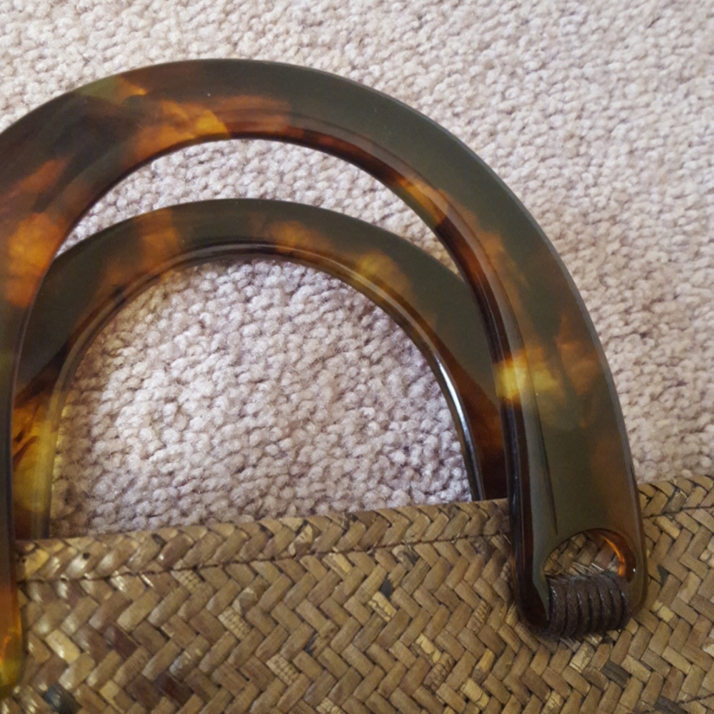 Woven purse with lining from Thailand, NWOT - Picture 2 of 10